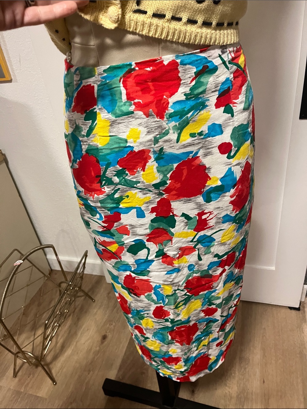 Vintage 80’s Forenza rayon pencil skirt